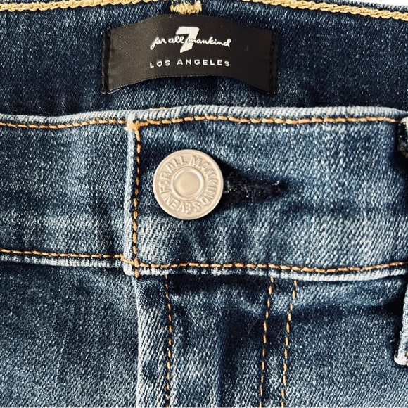 4/$20 7 For All Mankind Size 28 High Waist Cropped Straight Jeans - 28” inseam - Picture 2 of 8